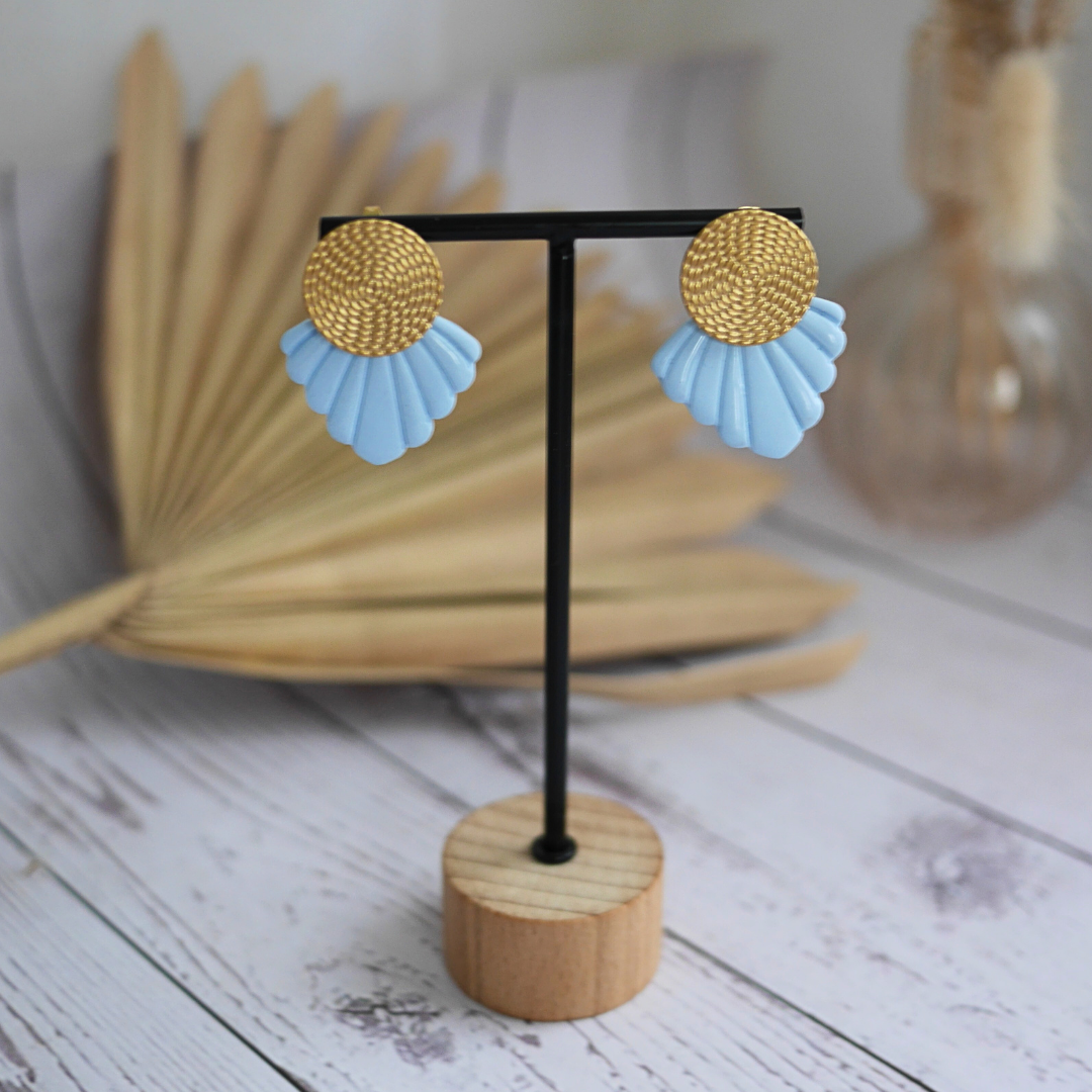 BIARRITZ - Boucles d'oreilles colorées - Collection Pastel