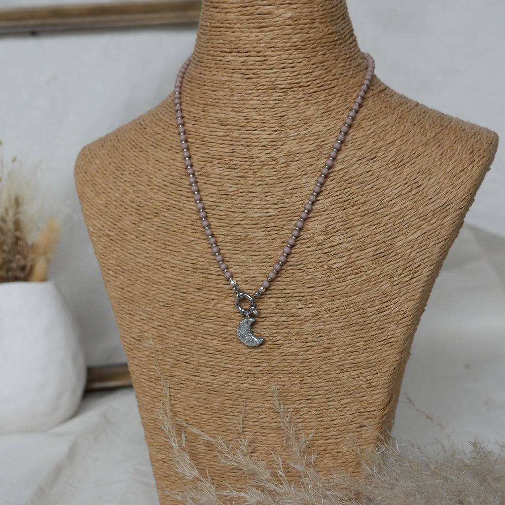 collier lisbonne en acier inoxydable avec breloque personnalisable