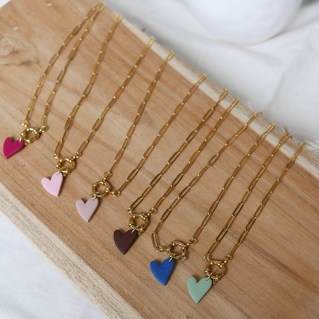 Collier Sienna personnalisable avec breloque coeur