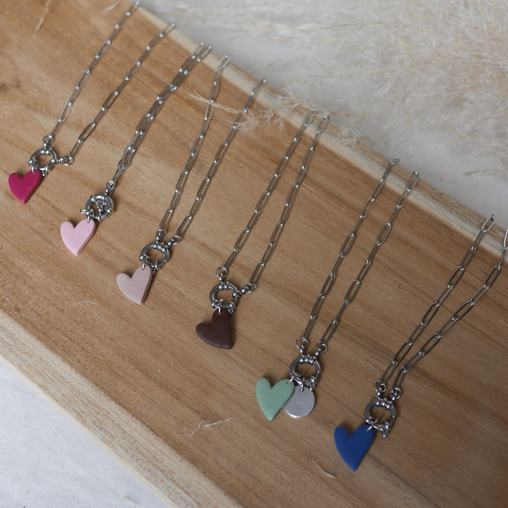 Collier Sienna personnalisable avec breloque coeur