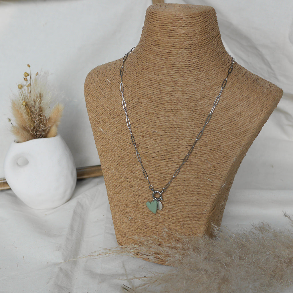 Collier Sienna personnalisable avec breloque coeur