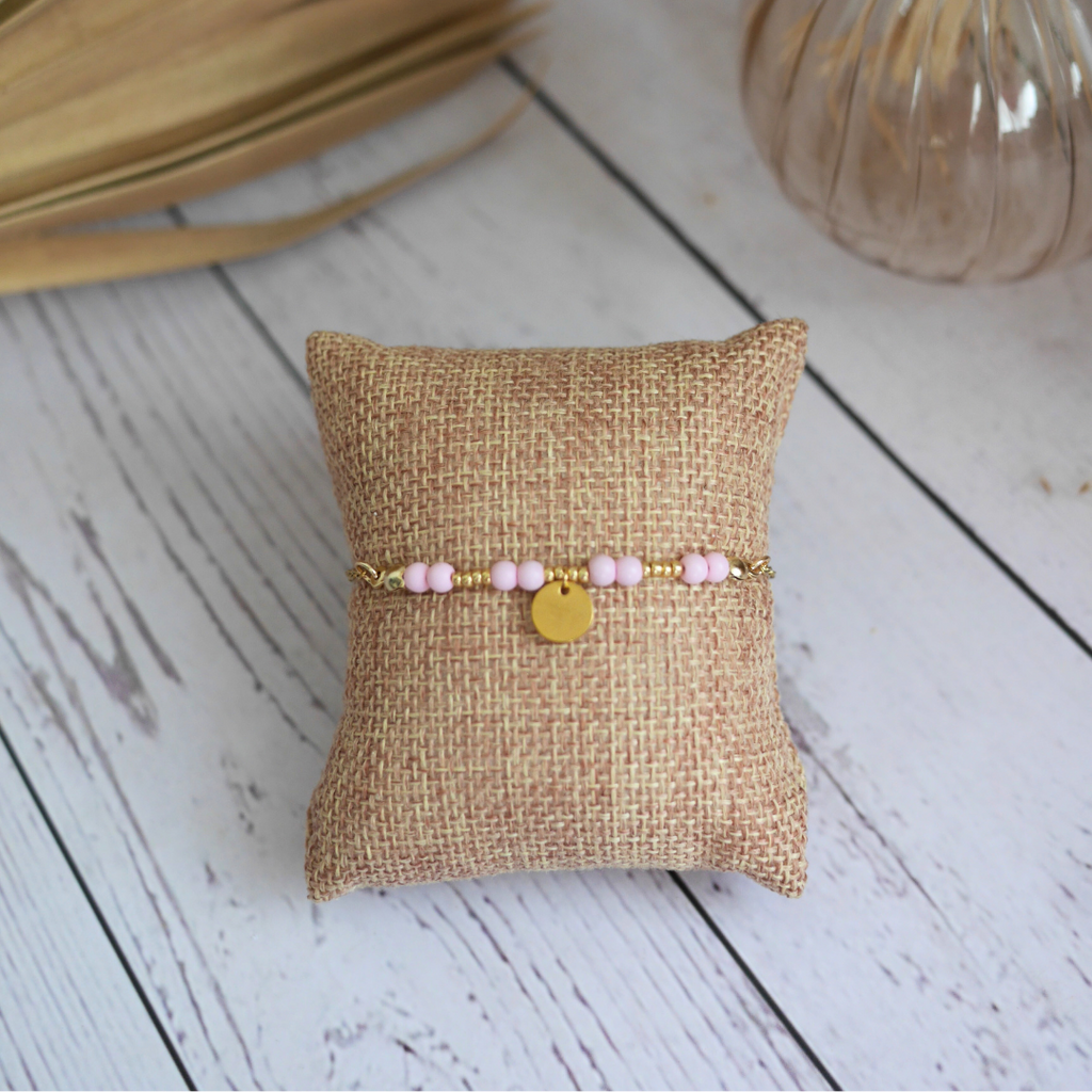 MONACO I Bracelet personnalisable en chaîne et perles colorées