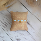 MONACO I Bracelet personnalisable en chaîne et perles colorées