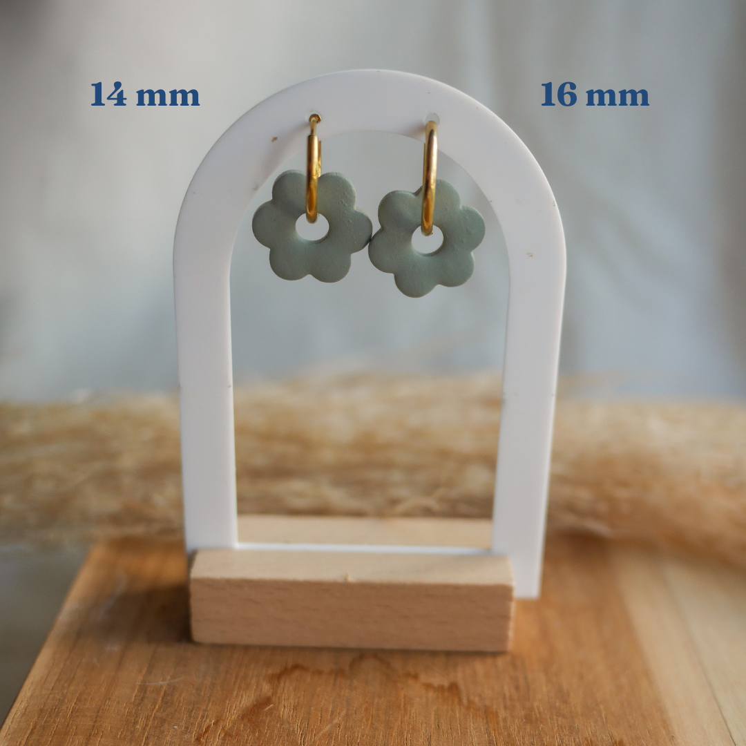 Créoles en acier inoxydable – Rondes fines – Bar à Boucles