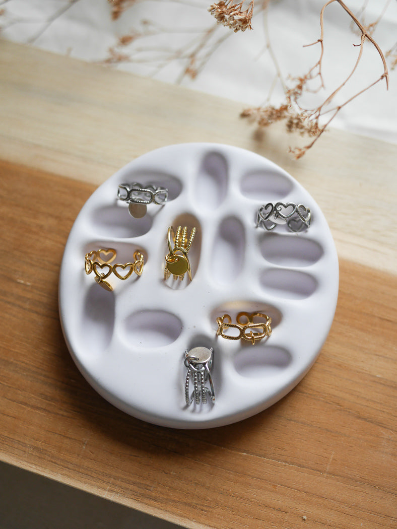 Support rangement multi bagues Jesmonite