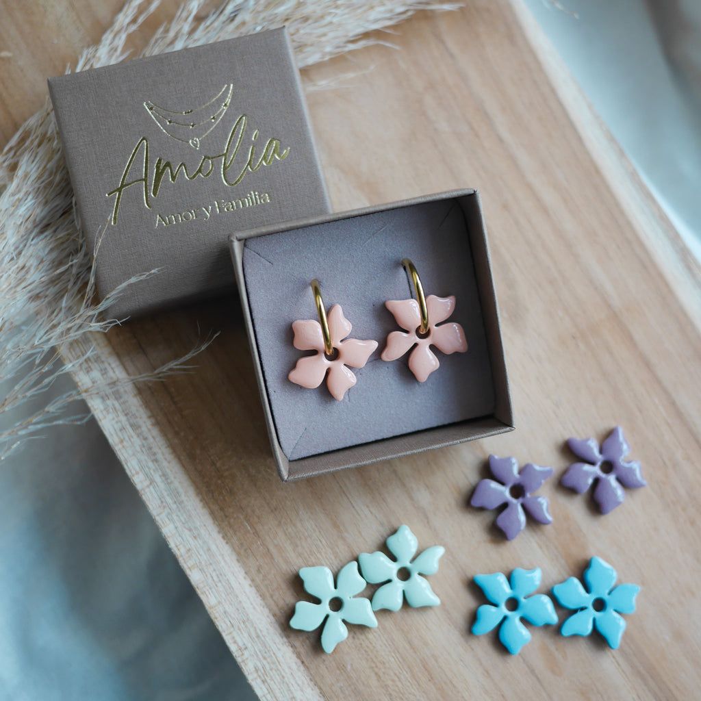 TAHITI – Breloque interchangeable fleur – Bar à Boucles