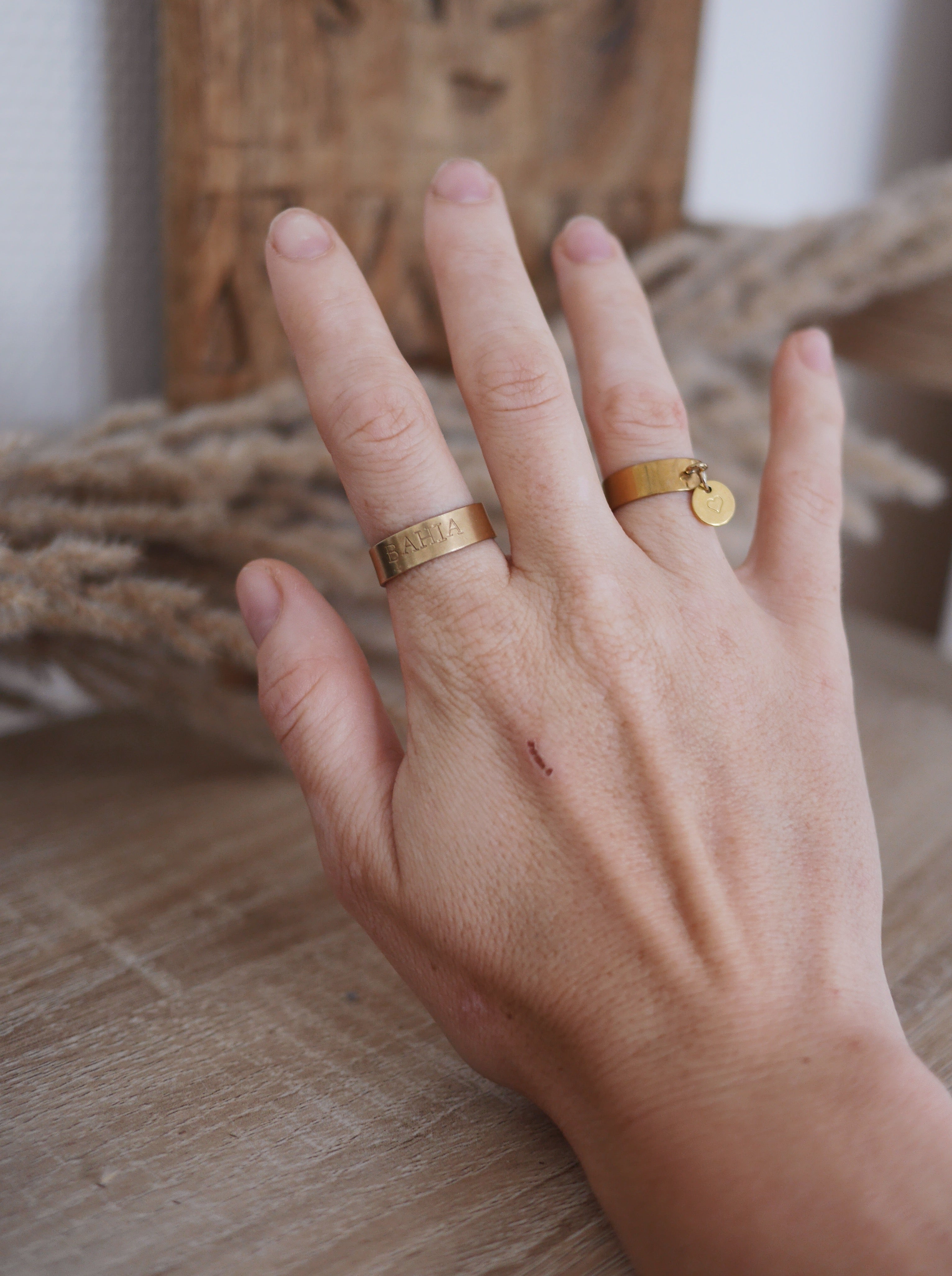 Bague jonc personnalisable 6mm