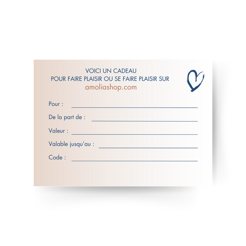 Carte Cadeau Amolia