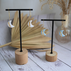 LUNA I Boucles d'oreilles créoles avec breloque lune