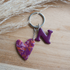 ALTEA - Porte-clés personnalisé – Cœur & lettre