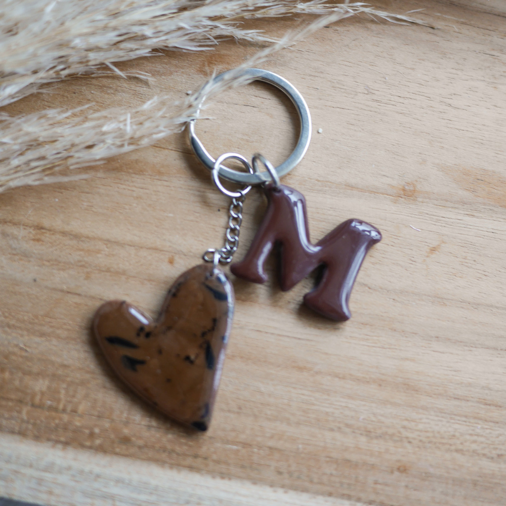 ALTEA - Porte-clés personnalisé – Cœur & lettre