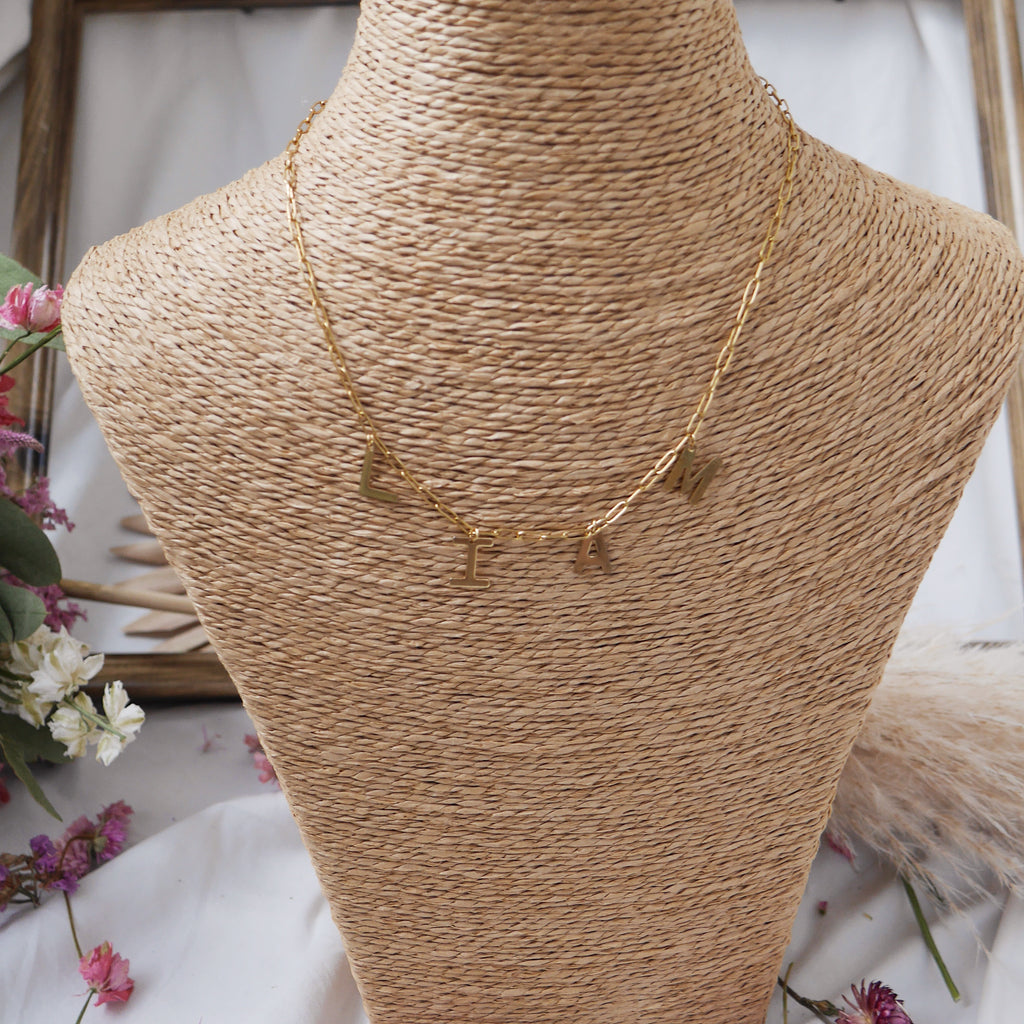 LAS VEGAS - Collier personnalisable avec Initiales