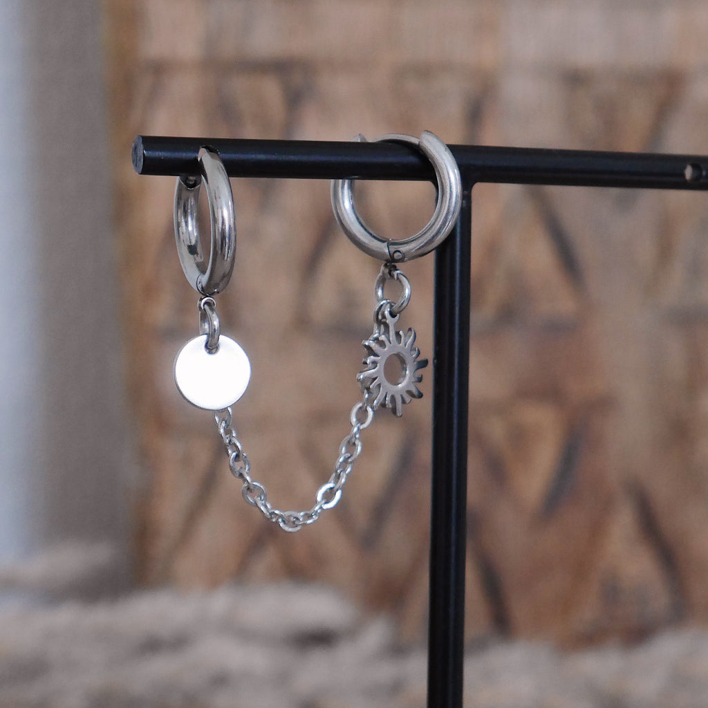YUMA I Duo de monoboucles personnalisable avec chaîne