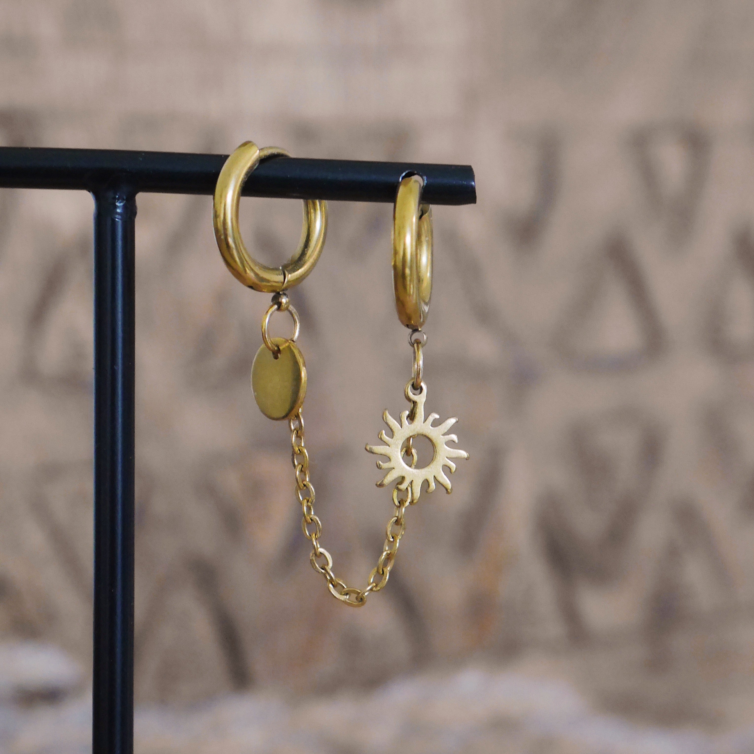 YUMA I Duo de monoboucles personnalisable avec chaîne