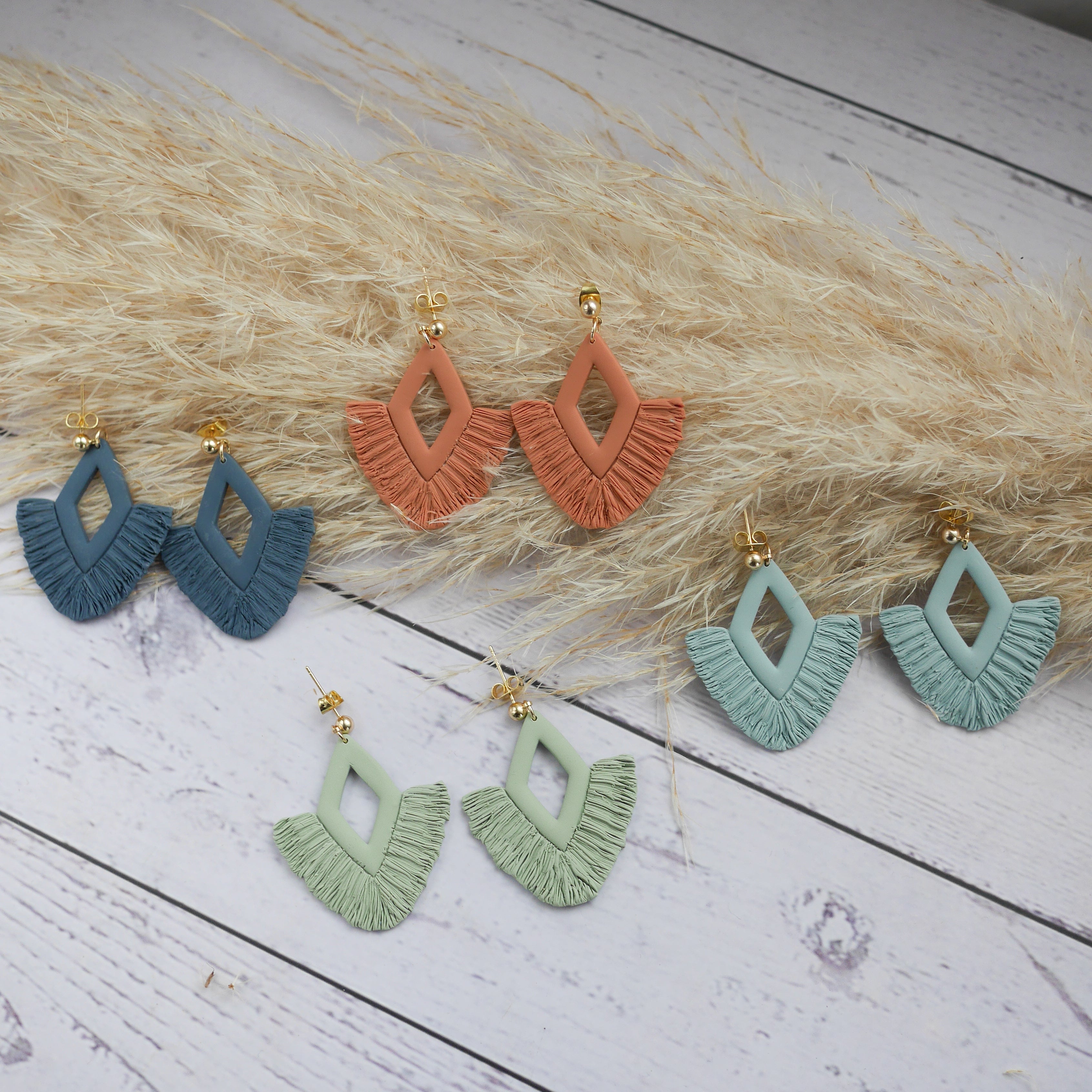 SAINT TROPEZ - Boucles d'oreilles esprit macramé