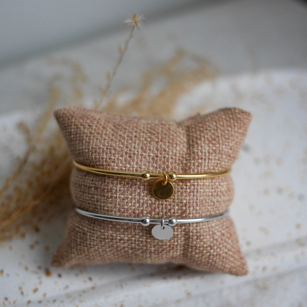 PALERMO - Bracelet jonc à breloque personnalisable