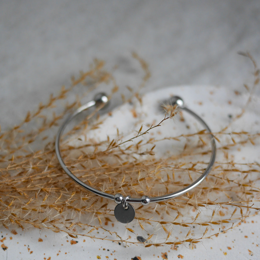 PALERMO - Bracelet jonc à breloque personnalisable