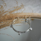 BILBAO - Bracelet jonc avec 3 breloques personnalisables