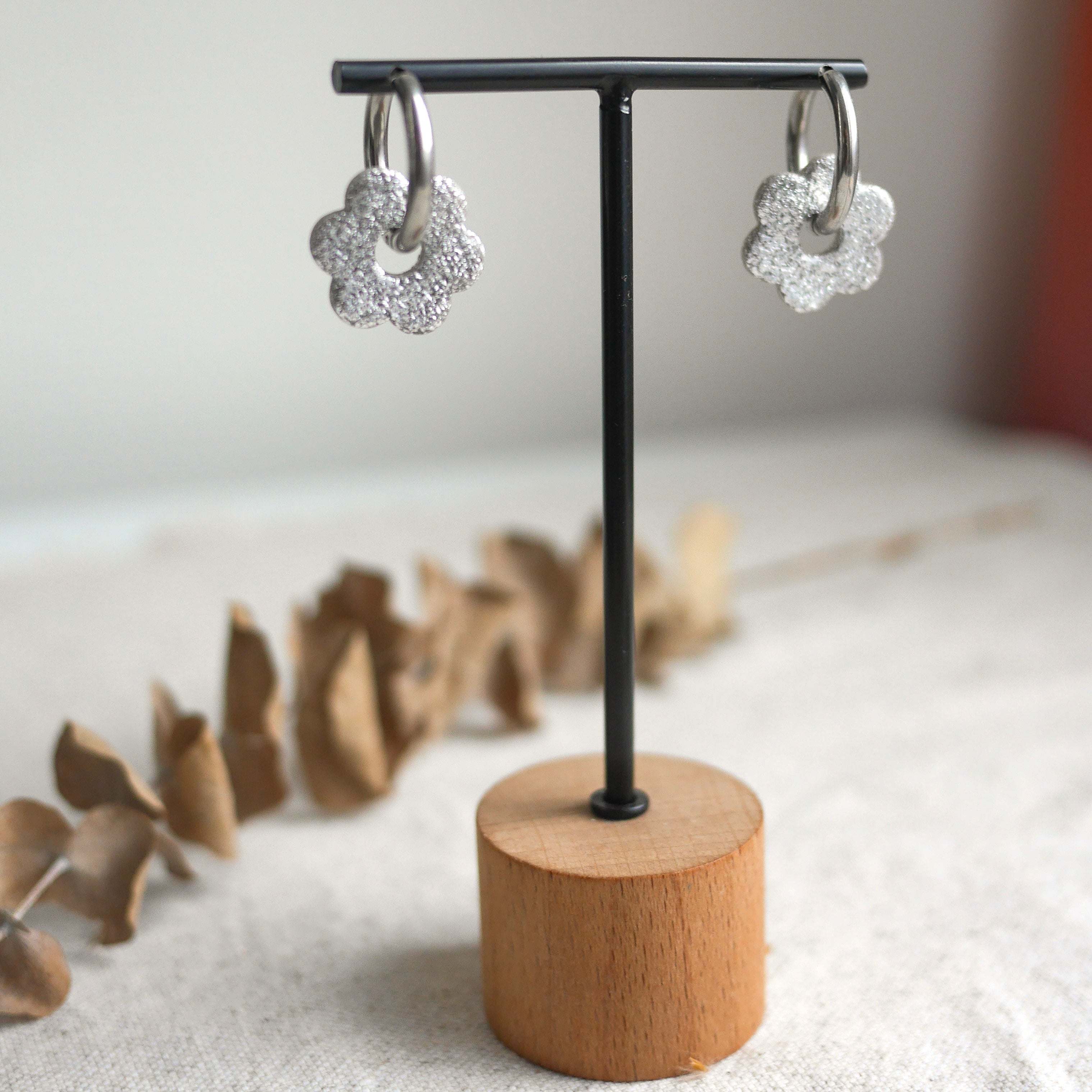 FLORA - Breloque interchangeable métallisée – Bar à Boucles