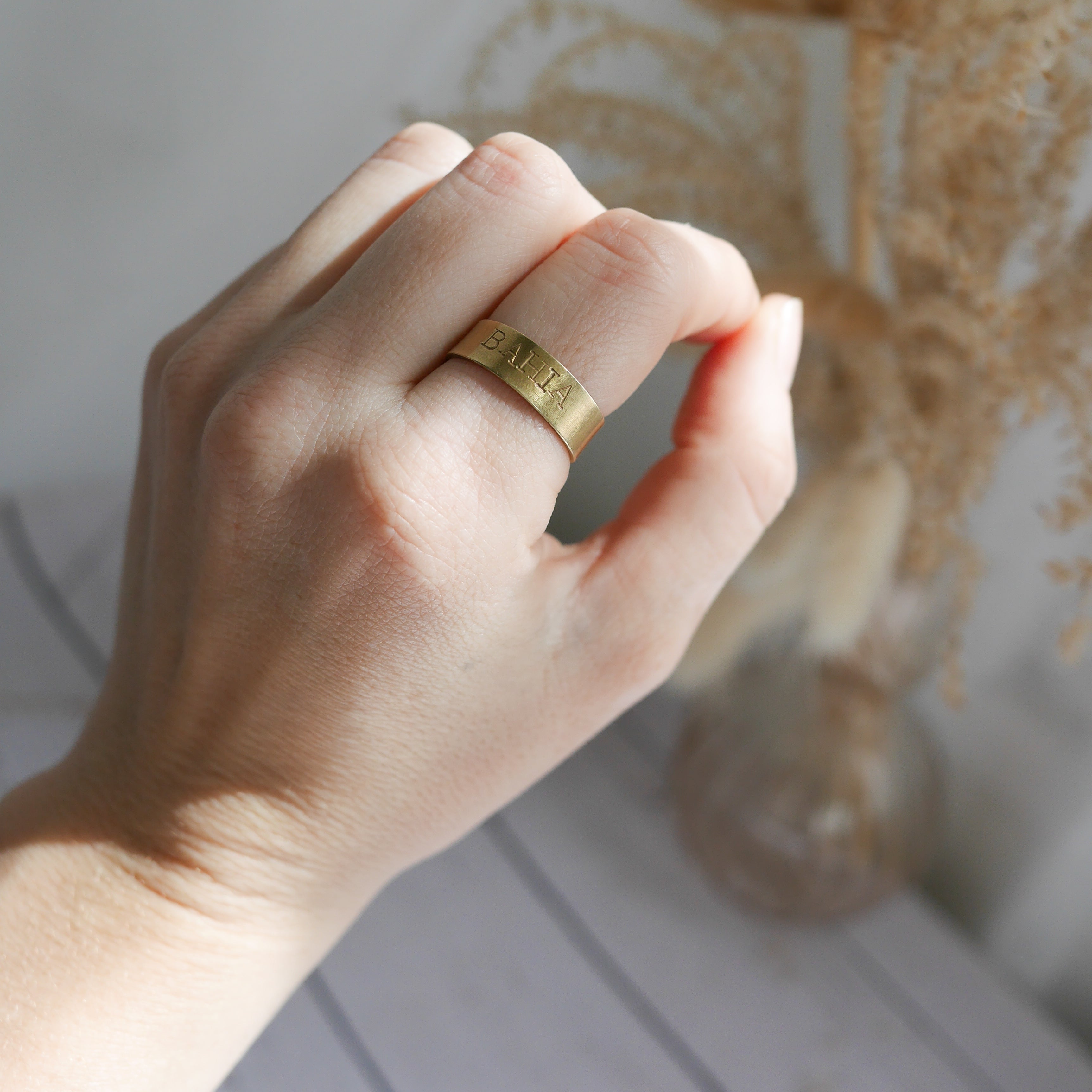 Bague jonc personnalisable 6mm