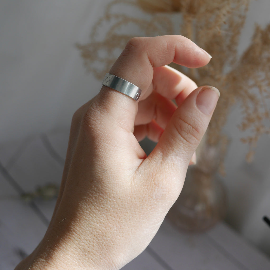 Bague jonc personnalisable 6mm