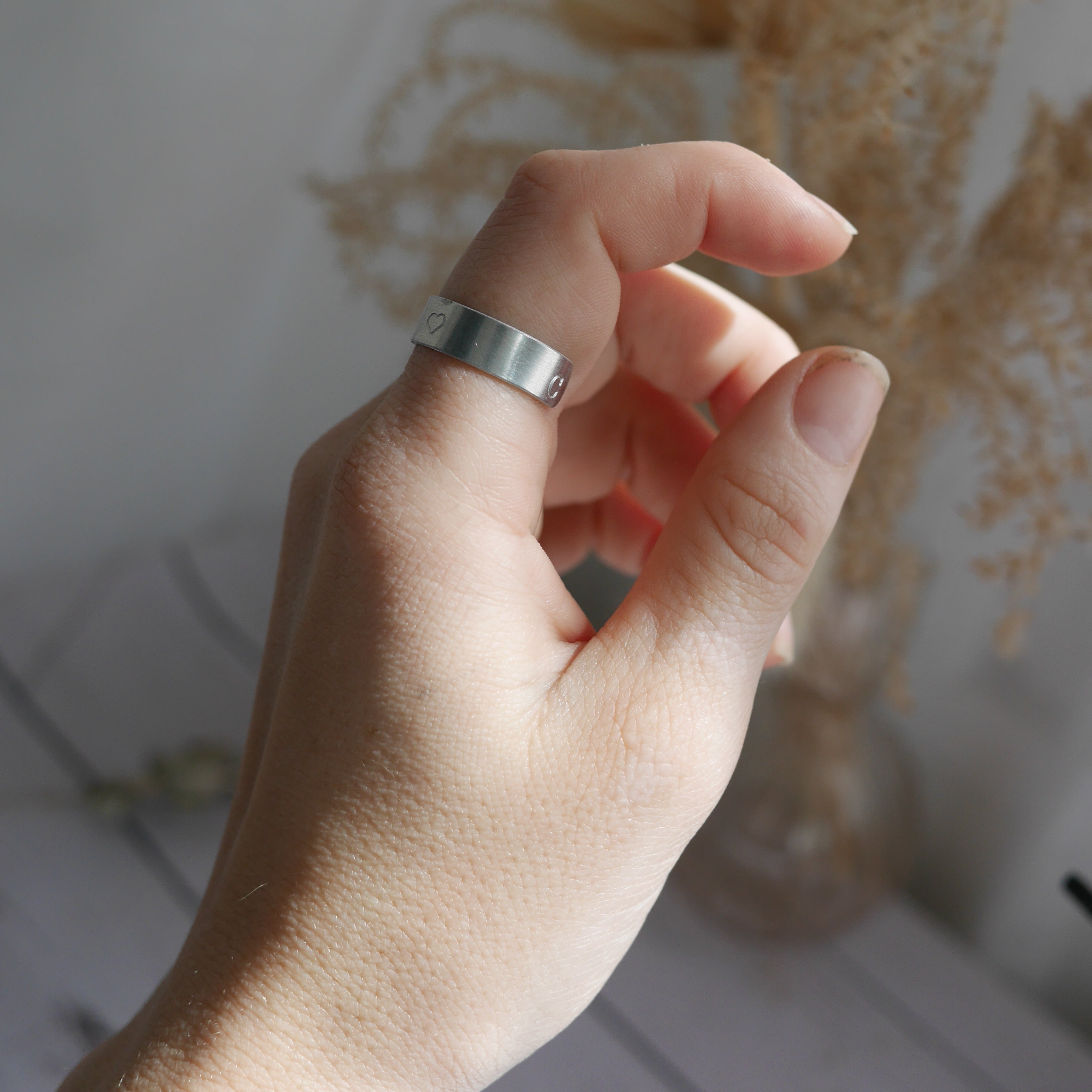 Bague jonc personnalisable 6mm