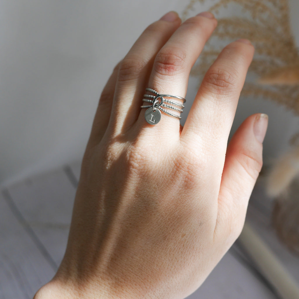 MADRID I Bague personnalisable à breloque