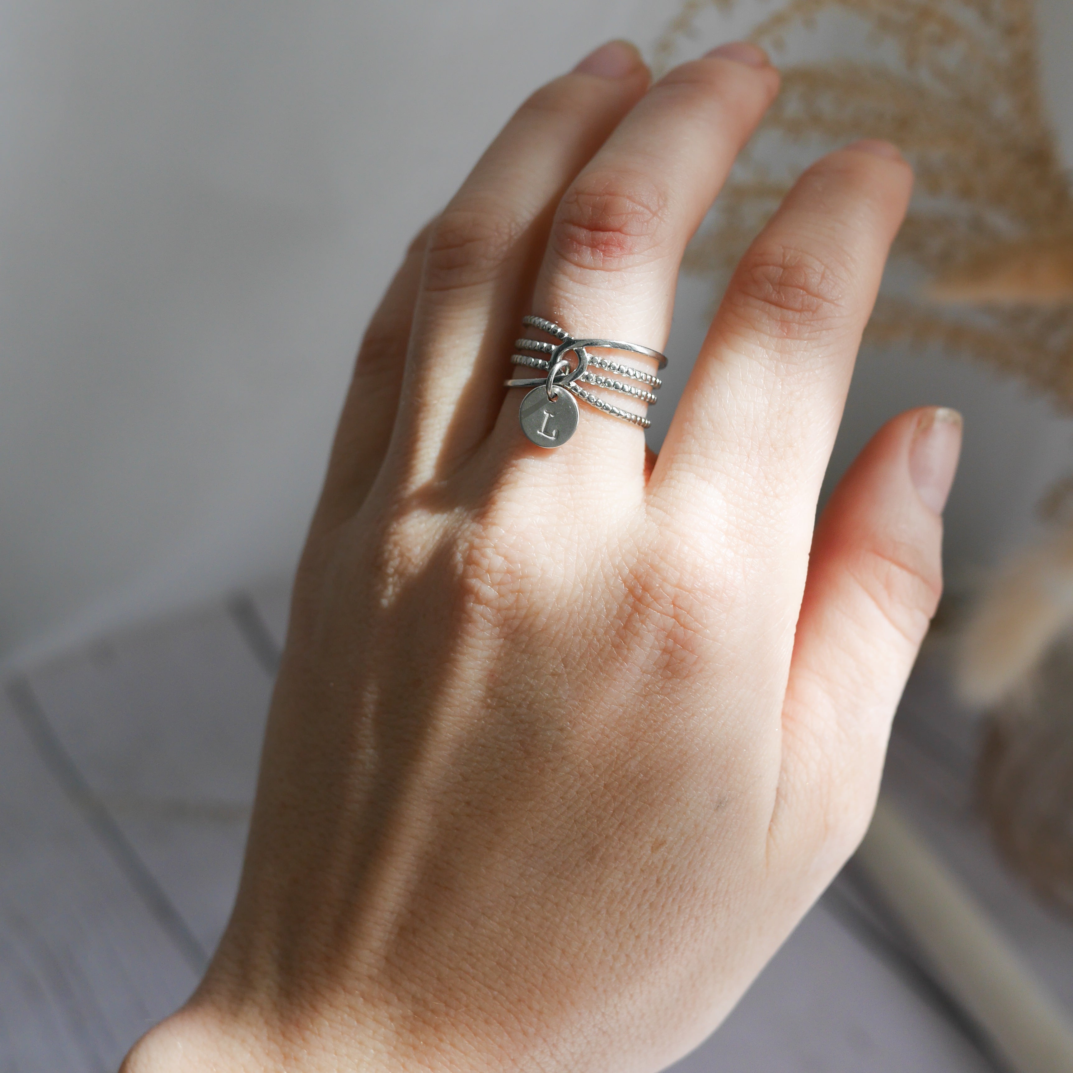 MADRID I Bague personnalisable à breloque