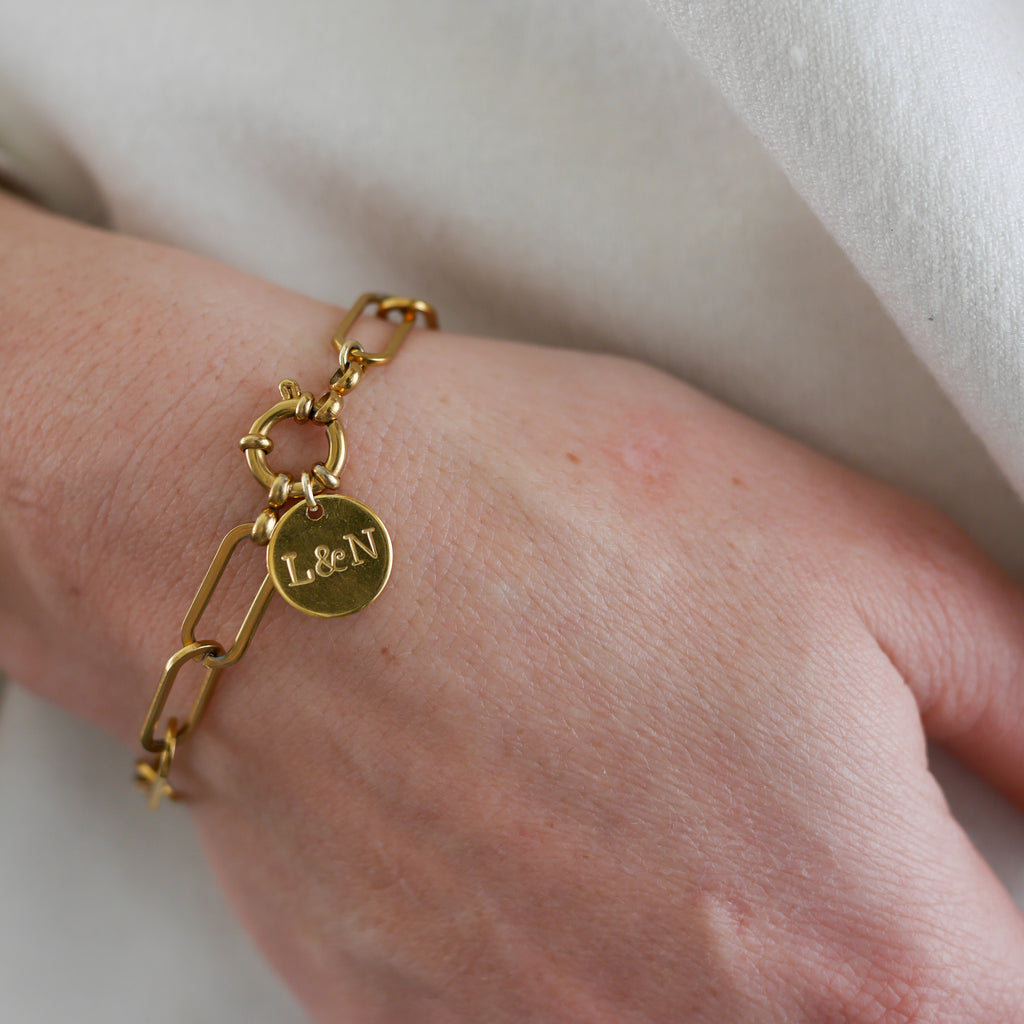 LONDRES I Bracelet personnalisable en chaine gros maillon