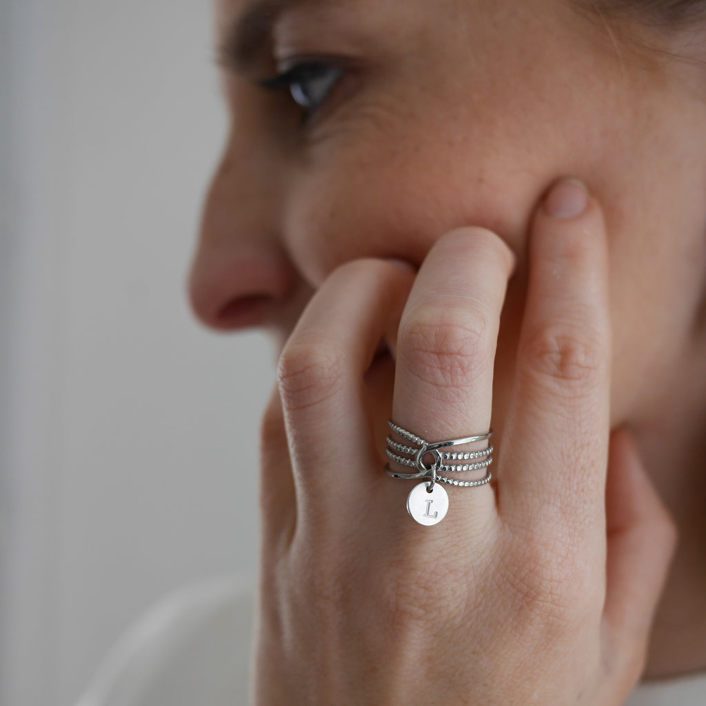 MADRID I Bague personnalisable à breloque