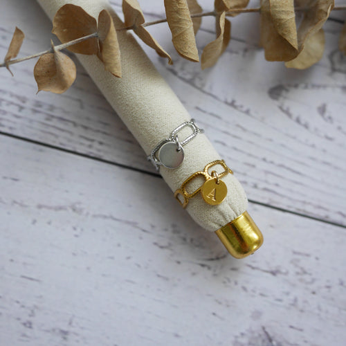 ATHÈNES I Bague personnalisable à breloque