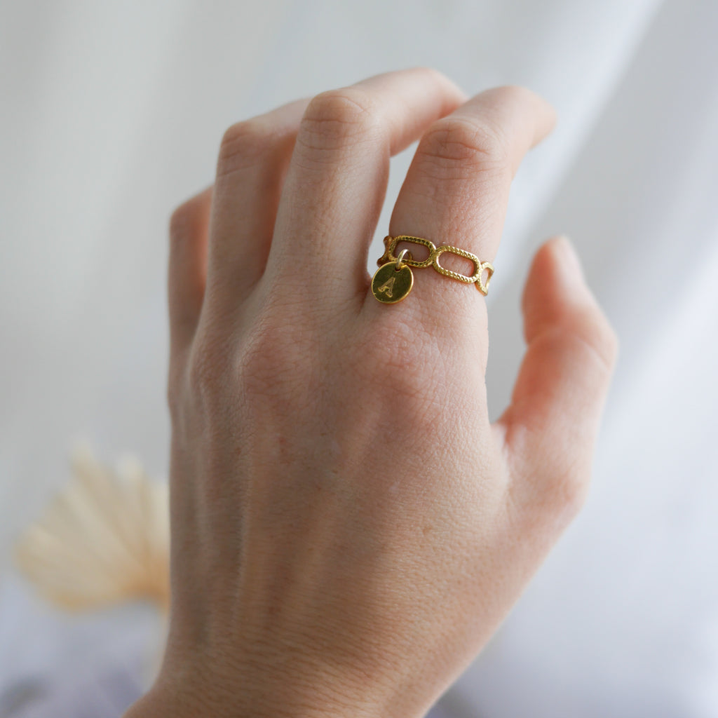 ATHÈNES I Bague personnalisable à breloque