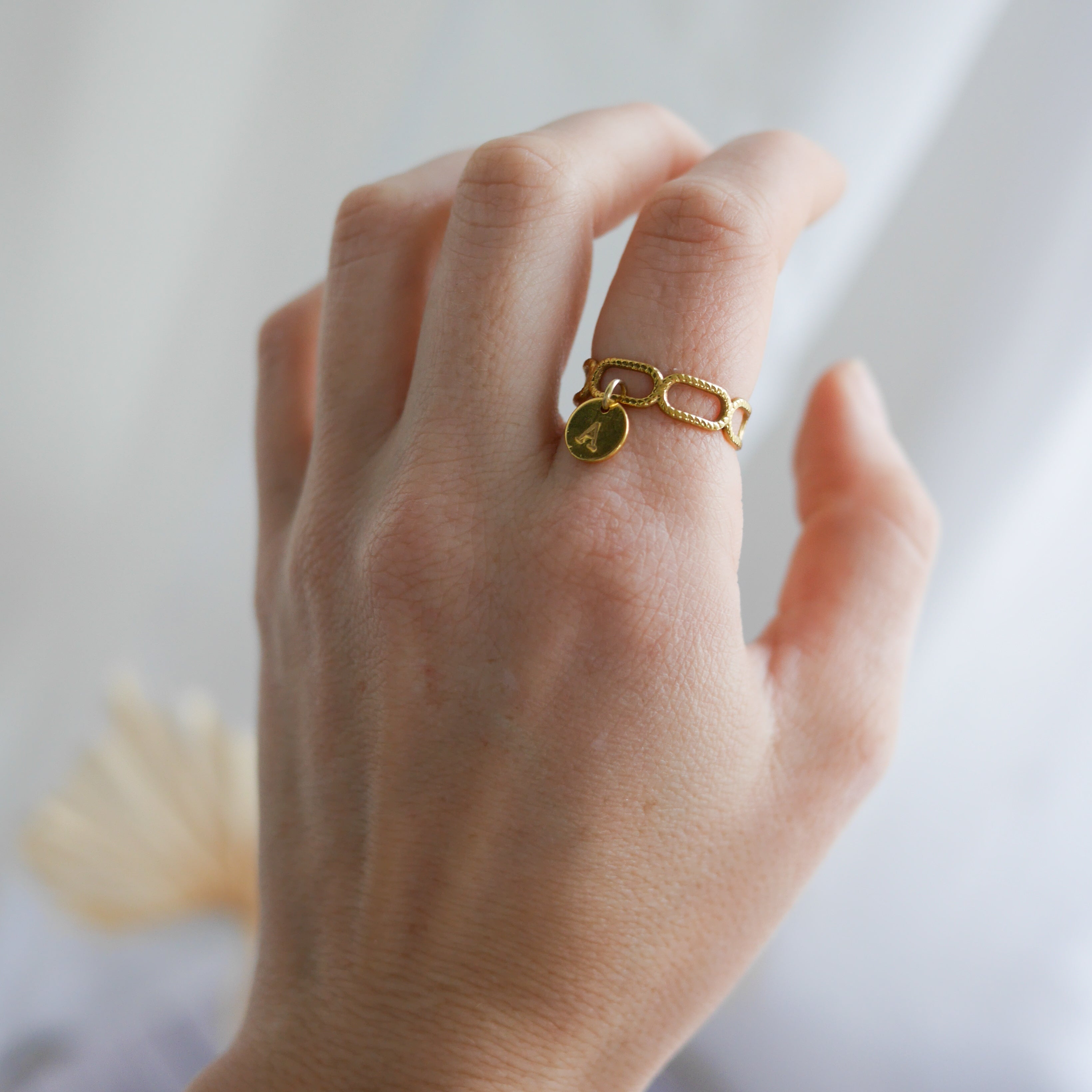 ATHÈNES I Bague personnalisable à breloque