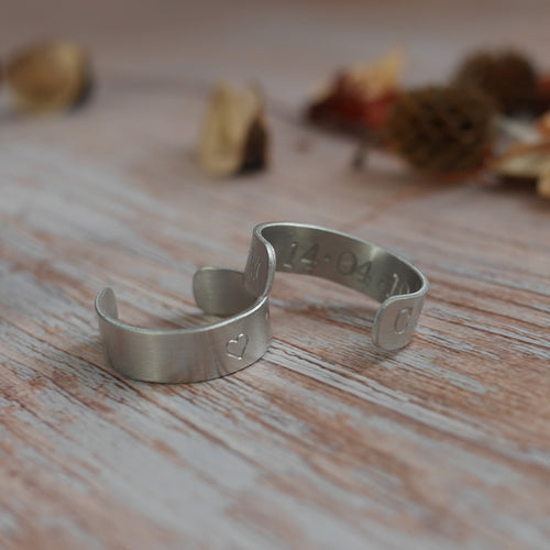 Bague jonc personnalisable 6mm