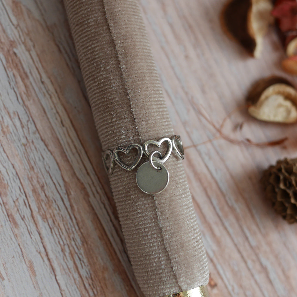 SOFIA I Bague personnalisable à breloque