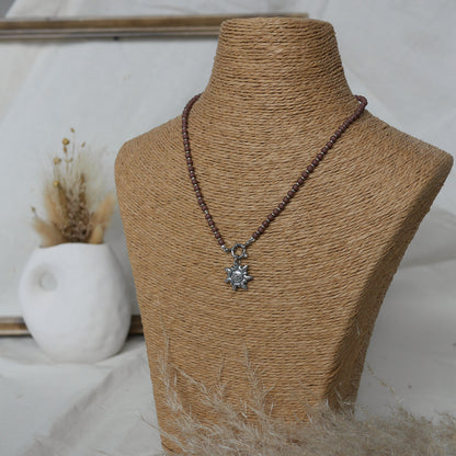 collier lisbonne en acier inoxydable avec breloque personnalisable 
