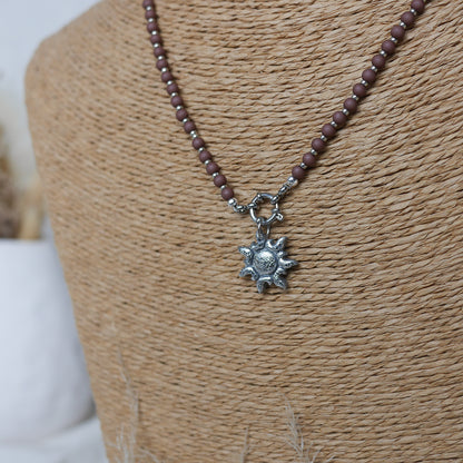 collier lisbonne en acier inoxydable avec breloque personnalisable 