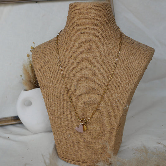Collier Sienna personnalisable avec breloque coeur 
