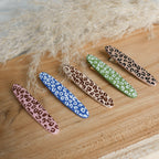 MALTA - Duo de barrettes imprimé Léopard