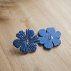 LILAS - Boucles d'oreilles fleurs à clips ou à clous