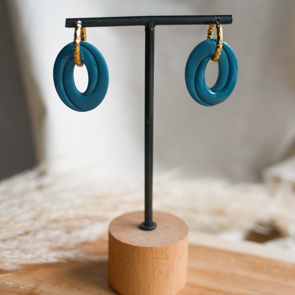 breloques interchangeables bar à boucles pampilles en pâte polymère