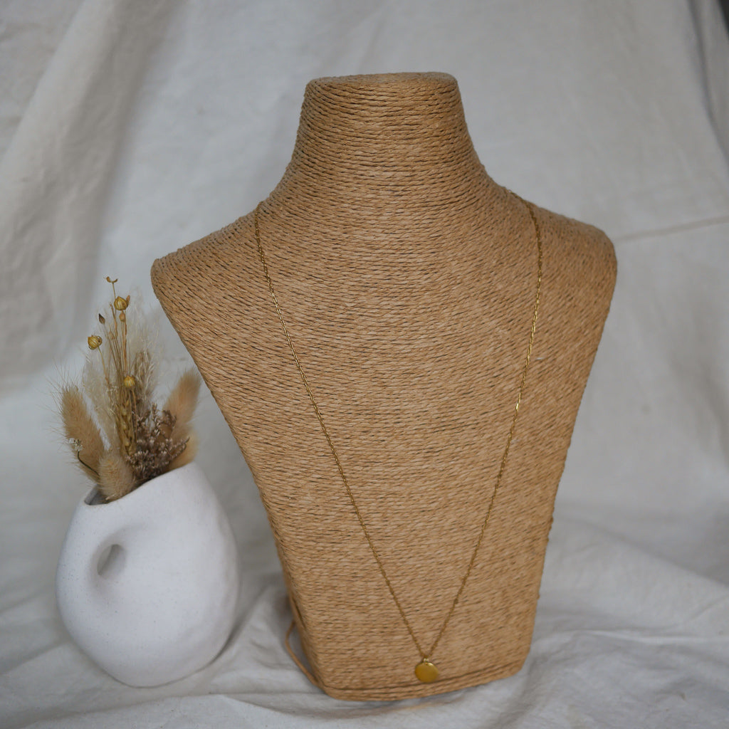 sautoir personnalisable, collier long femme, collier fin élégant, bijou personnalisé, sautoir acier inoxydable, collier initiales, bijou fait main