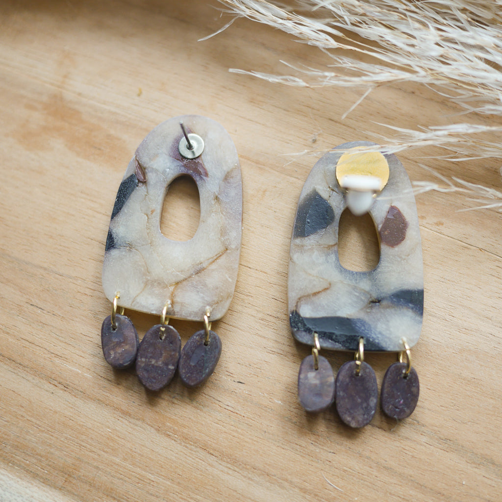 CHICAGO - Boucles d'oreilles arche à breloques