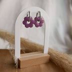 Créoles en acier inoxydable - rondes piquées - Bar à boucles