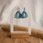 Créoles en acier inoxydable - rondes torsadées - Bar à boucles