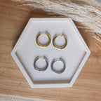 Créoles en acier inoxydable pour bijoux personnalisés – à associer avec des breloques interchangeables
