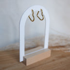 BUDAPEST I Créoles en forme de cœur en acier inoxydable – Bar à Boucles