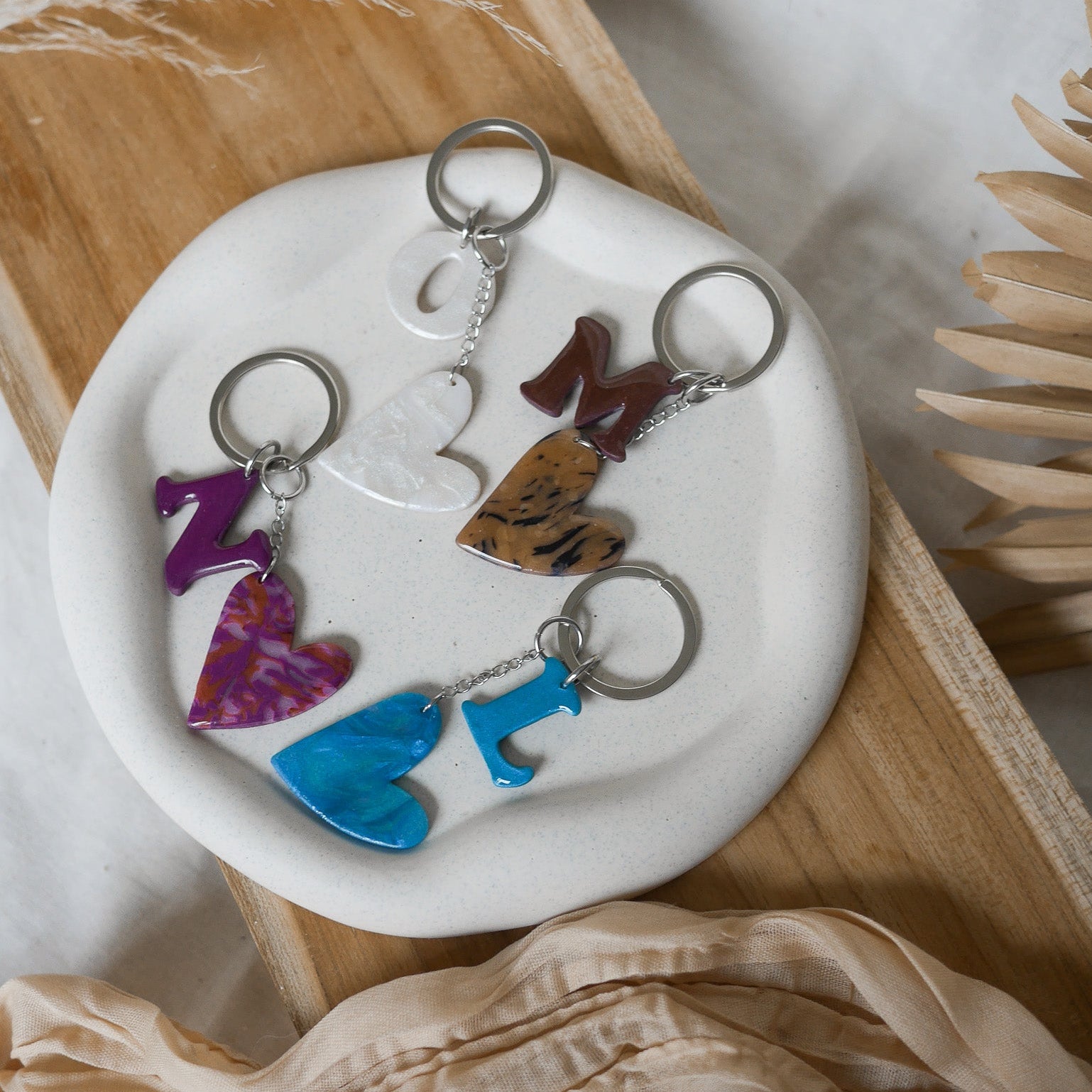 ALTEA - Porte-clés personnalisé – Cœur & lettre