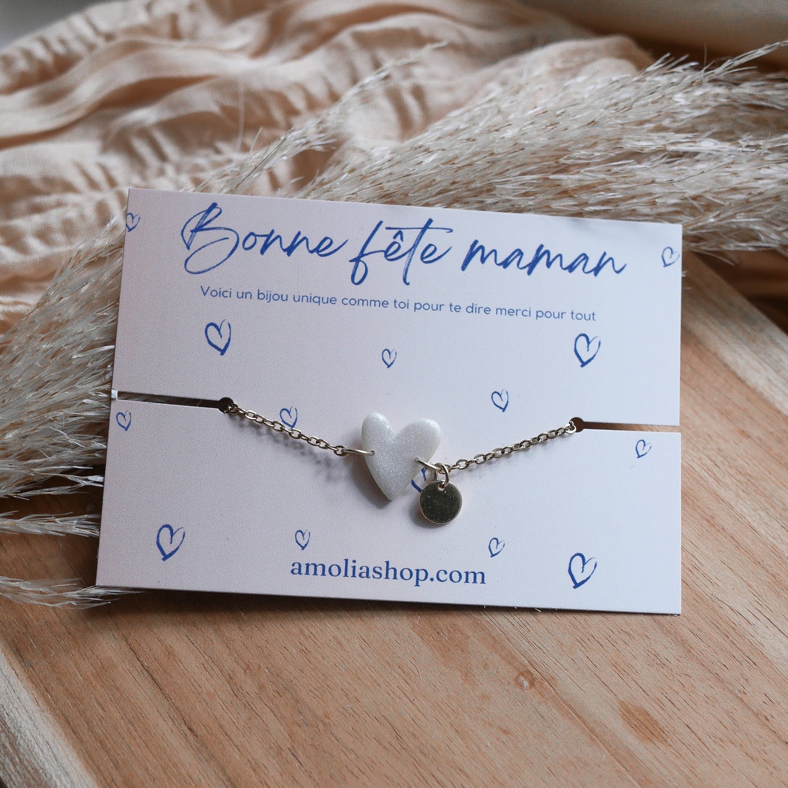 TI AMO - Bracelet coeur fin personnalisable