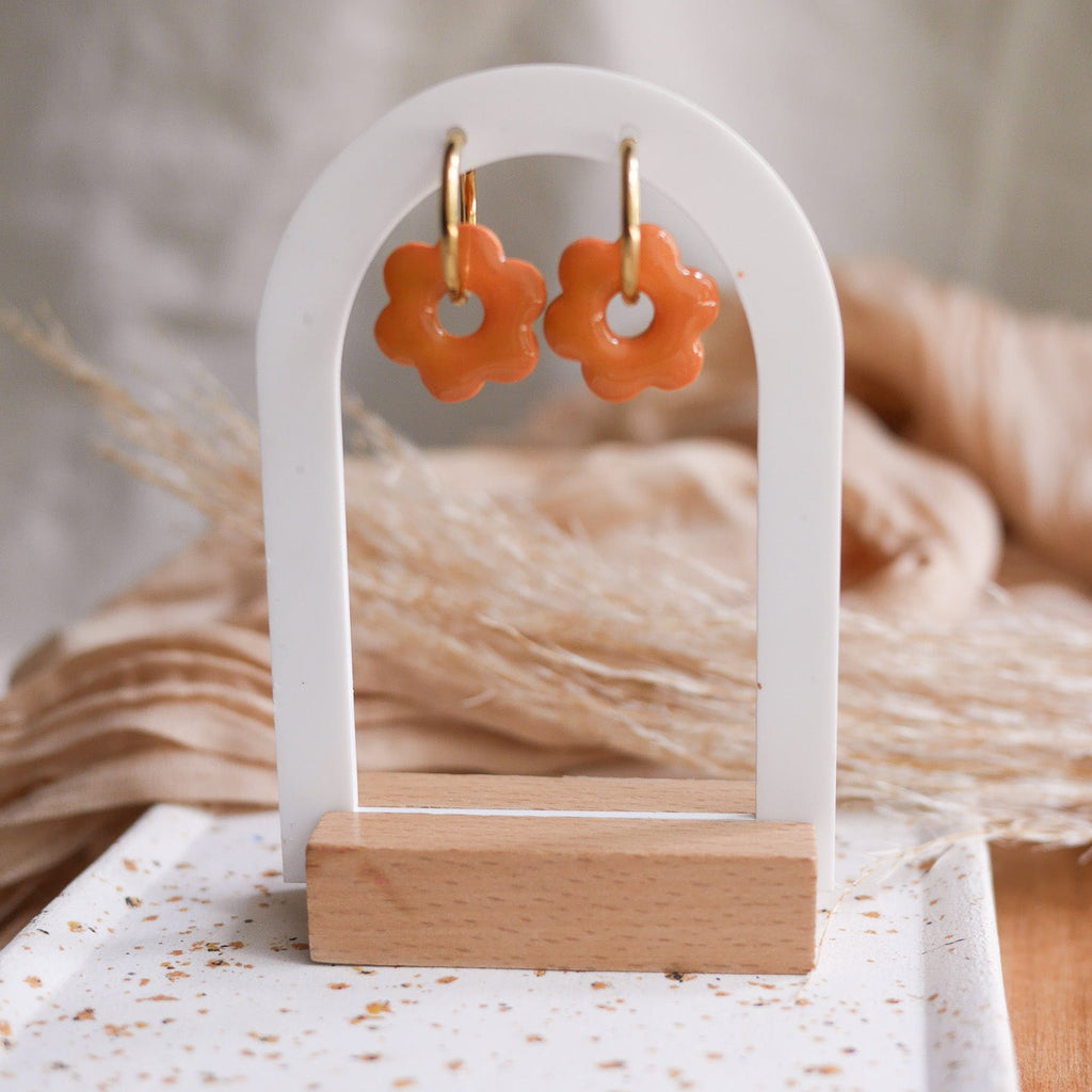 Flora breloques interchangeables boucles d'oreilles bar à boucles Amolia